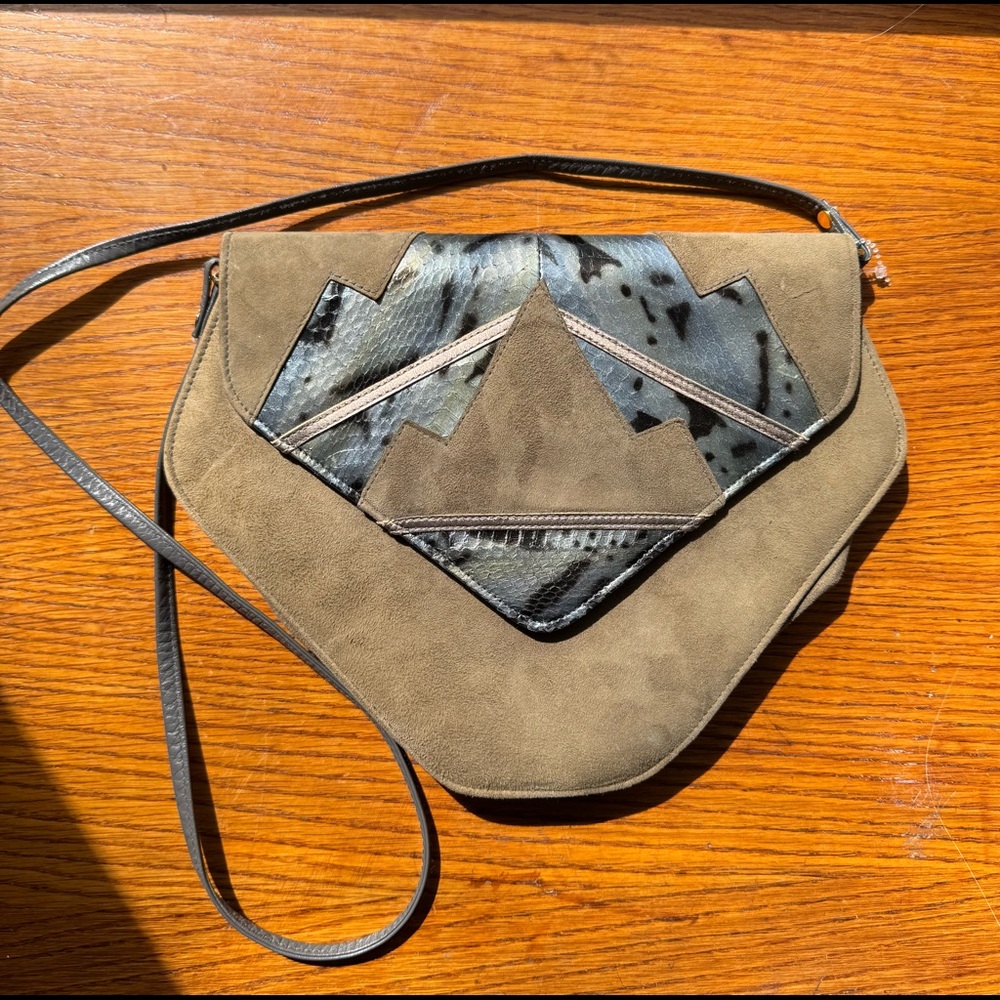 Vintage Suede Crossbody bag